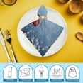 thumbnail image 6 of PHYHOO Cute Snowman Christmas Birds Cloth Napkins, Soft; Comfortable Polyester Dinner Napkins for Family, House, Restaurant, Weddings, Parties, 6 of 7