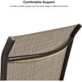 thumbnail image 6 of PURPLE LEAF Outdoor Chaise Lounge Chair Set of 3 with Side Table and Wheels Adjustable Aluminum Chairs Light Khaki for Outside Yard Patio Pool Garden Beach, 6 of 9