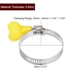 thumbnail image 2 of Unique Bargains Collier de Tuyau à Engrenage Ver, 12 Pcs Collier de Tuyau en Acier Inoxydable Réglable de Type Clé 1 1/4 Pieds-1 3/4 Pieds pour Fixer le Tuyau, 2 of 5