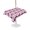 Pink, Black, Rose, variant on Outdoor Tablecloth with Umbrella Hole for Patio/Picnic/Party/Camping, Black Flamingos Waterproof Table Cloth Square Cover Washable, Modern Art Elegant Pastoral (54"x 54")