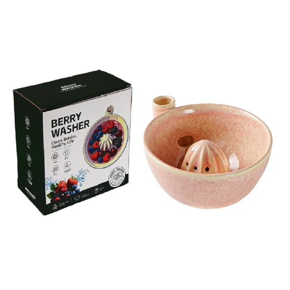 Fruit Washer Spinner Bowl Berry Washer Spinner Swirling Berry Washing Bowl Berry Washing Bowl Vortex Berry Bowl Ceramic Berry Cleaning Bowl Fruit Washer Fruit Cleaning Bowl