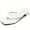 White, variant on Knivor Summer Square Open Toe Kitten Heels for Women Comfortable Flip Flop Heels Lightweight Non Slip for Casual & Vacation Wear Flip Flop