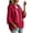 Red, variant on AKOEE Women's Oversized Hoodie Plus Size Batwing 3/4 Sleeve Hooded Sweater Loose Drawstring Plain Sweatshirts (2XL, Sky Blue)