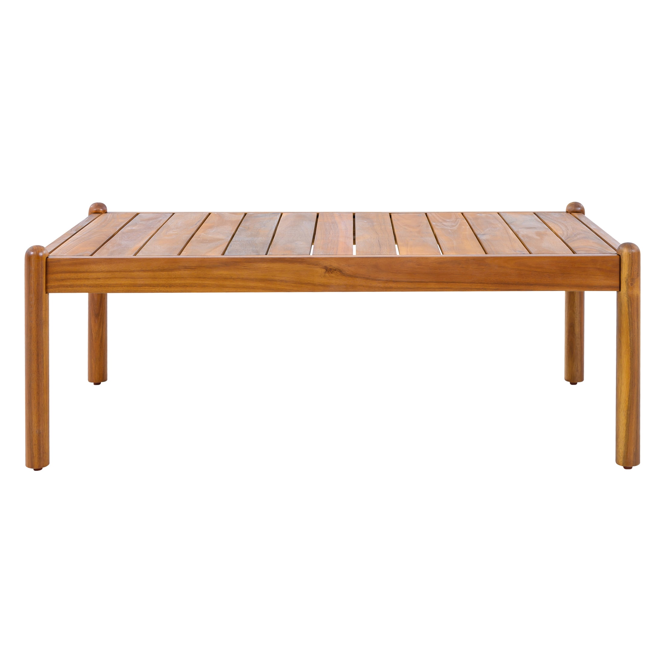 Christopher Knight Home 39" Contemporary Outdoor Acacia Wood Slatted Coffee Table, Teak