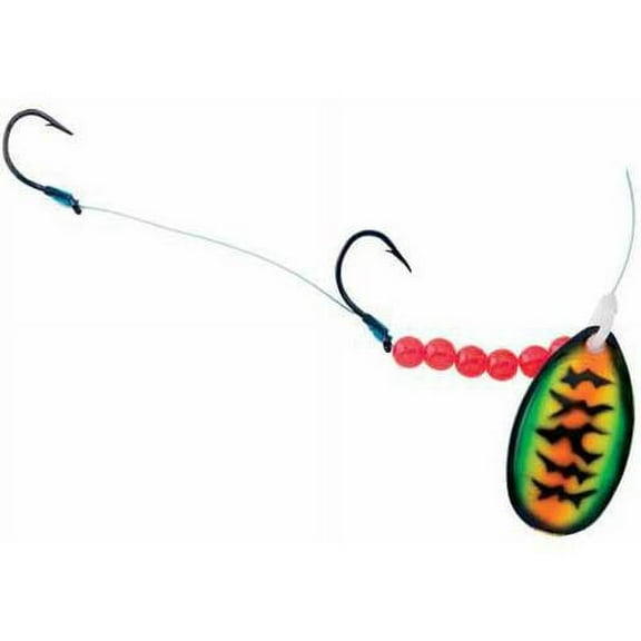 Yakima Bait Walleye Elite, Size 2, Tandem Hooks Firetiger