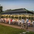 thumbnail image 4 of HOTEEL 10x20 Pop up Canopy Tent with 6 Sidewalls, Canopy for Outside Instant Waterproof Party Canopy Tent for Beach Garden Party Camping Outside with Air Vent,Reflective Strip,4 Sandbags,Black, 4 of 9