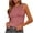 Pink, variant on Htigea Women's High Neck Tank Top 2025 Summer Casual Ribbed Knit Slim Fitted Basic Textured Sleeveless Shirts Sale Pink,M