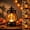 B, variant on Qonioi Black Halloween Pumpkin Decoration, Spooky Plastic Night Light with Glow Effect, 4.72 Inch Mini Pumpkin for Room Garden Mantel Shelf