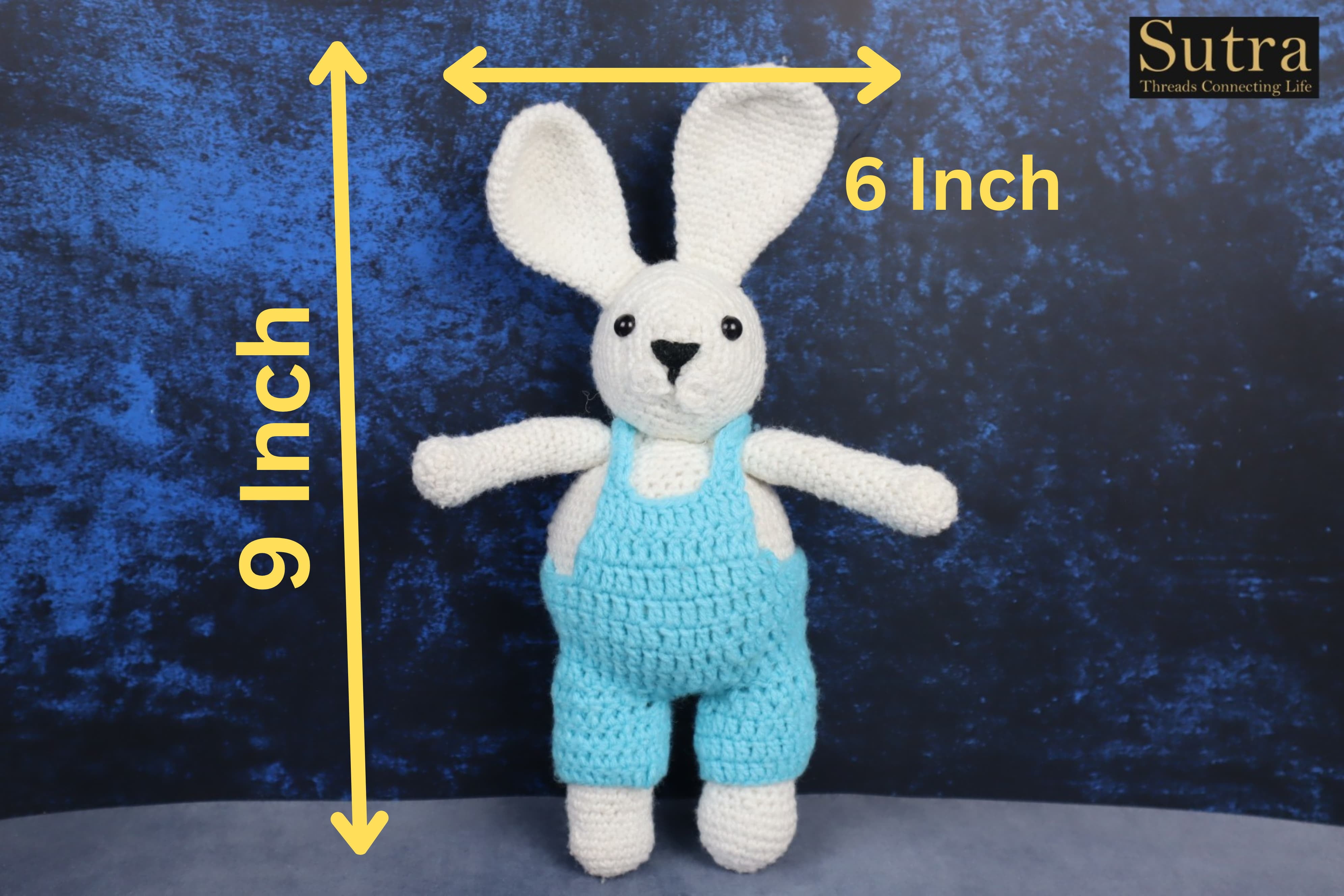 Cute Handmade Bunny Rabbit Set , Bets Gift for New Born and Kids, Amigurumi Bunny Rabbit Stuffed Toys