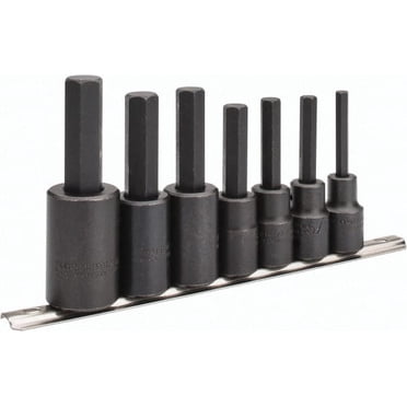 Proto J5441-7 7-Piece 1/2-Inch Drive Hex Bit Socket Set – Inch Sizes 1/4 To 5/8