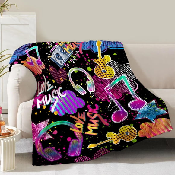 Manta de forro polar Blanket NukunSKF Music Note, 152 x 127 cm