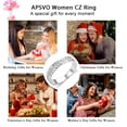 thumbnail image 7 of APSVO S925 Sterling Silver Plated Rings for Women CZ Eternity Promise Wedding Band Engagement Rings Birthday Graduation Mothers Day Jewelry Gifts Her Mom Girlfriend Wife Female Adults Teen Ideas, 7 of 7