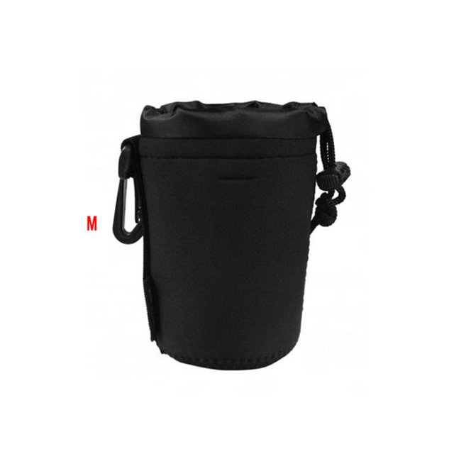 Universal Neoprene Waterproof Soft Video Camera Lens Protective Pouch Bag Case-Black M