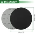 thumbnail image 3 of Unique Bargains Sandpaper Hook & Loop Sanding Sheets 180x180mm Black 220 Grit Round Efficient Grinding and Polishing Automobile Manufacturing and Repair Woodworking, 3 of 7