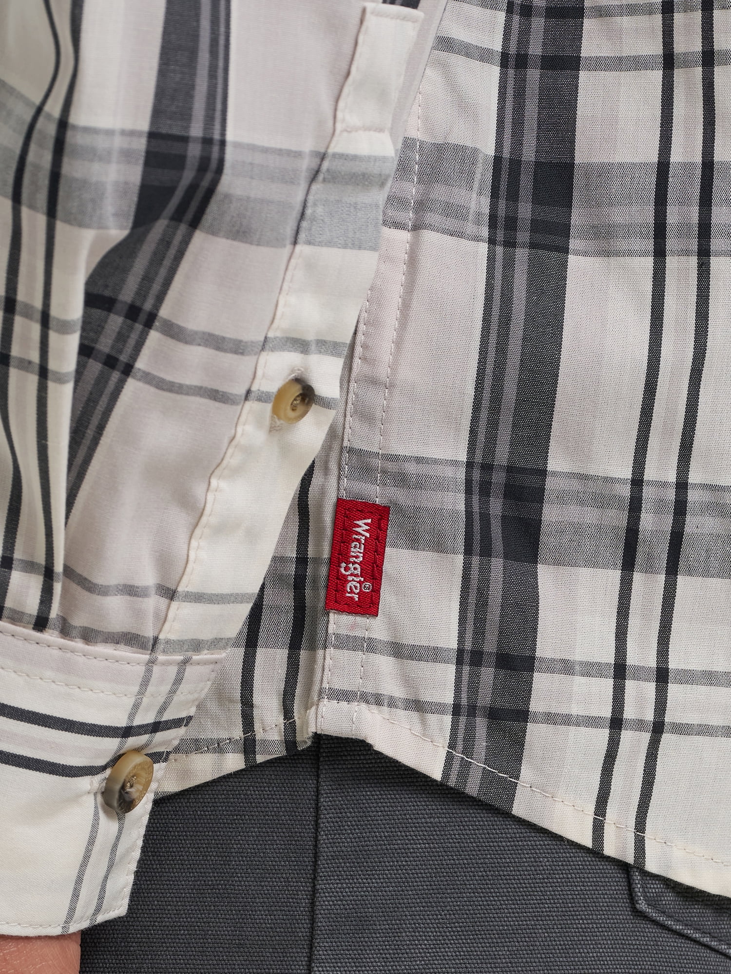 Wrangler® Men's Long Sleeve Plaid Shirt, Sizes S-5XL