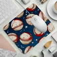 thumbnail image 2 of Baseball Square 8.3x9.8 Inch Non-Slip Rubber Bottom Printed Desk Mat Gaming Mouse Pad Mousepad Suitable for Office and Gaming, 2 of 6