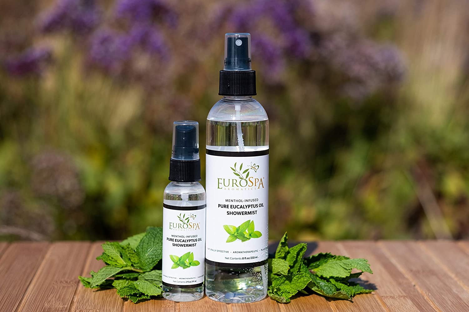 EuroSpa Aromatics Pure Eucalyptus Oil ShowerMist and Steam Room Spray, All-Natural Premium Aromatherapy Essential Oils - 2 oz