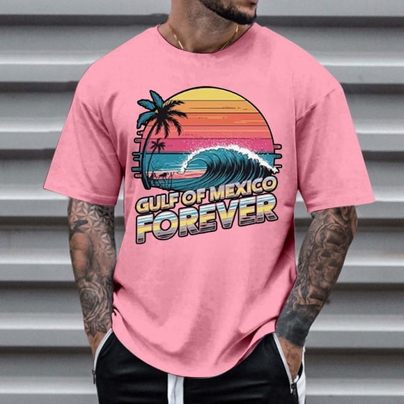 Men T Shirts Gu Lf Of Mexico Forever for Stylish Comfort and Durability