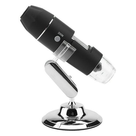 "Portable 1600X Digital Microscope with Adjustable LED Light & Stand for PCB Inspection & Jewelry Appraisal"