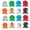 Multi-color, variant on 16 Pack Magnetic Clips for Fridge, Heavy Duty Refrigerator Magnet Clips, Scratch Free Metal Magnetic Clips for Whiteboard, Fridge, Kitchen, Office