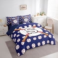 thumbnail image 2 of Erosebridal Sport Letter Monogrammed S Twin Bedding Sets 7-Piece for Teens,Baseball Gamer Bedding Comforter Set for Boys Girls,Navy Blue Reversible,Luxury Bedroom Decor, 2 of 6