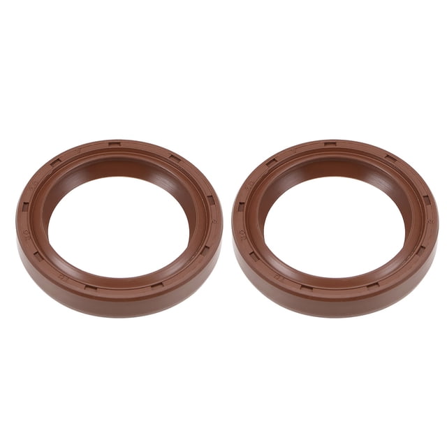 Sello de aceite 30mm Diámetro interior 40mm Diámetro exterior 7mm Grosor Caucho de flúor Doble labio sellador 2Pcs