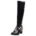 thumbnail image 2 of Summer Saving Clearance AXXD High-Heels Knee High Boots,Dress Shoes For Women Wide Mid-Calf Boots For Women Teacher Comfort Snow Boots 2024 Over-the-Knee Boots For Reduced Price, 2 of 5