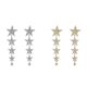 thumbnail image 5 of Sonducket Pendientes de estrella, pendientes de múltiples capas con purpurina y diamantes de imitación, pendientes de estilo elegante, joyería para Ropa, zapatos y accesorios Miscelánea AB oro Sonducket AP017534-02, 5 of 6