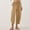 Gold, variant on Bzhegqhd Women's New Summer Solid Color High Waist Drawstring with Pocket Foot Binding Pants
