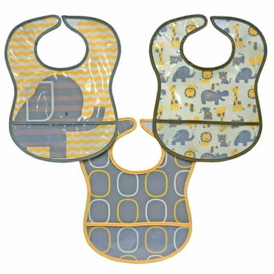 New Bibsters 3 Pack Yellow Elephant Bibs Waterproof Palestine Ubuy