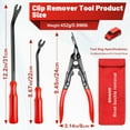 thumbnail image 2 of Mechanic Hook and Pick Tool Set & Car Trim Removal Kit with Fastener Clip Pliers Rivet Puller Magnetic Pickup Gasket Scraper NonScratch Plastic Pry Tools for Automotive Repair, 2 of 7