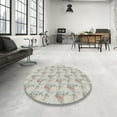 thumbnail image 4 of Ahgly Company Machine Washable Indoor Rectangle Transitional Sage Green Area Rugs, 6' x 9', 4 of 7