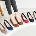thumbnail image 6 of Women's Wide Width Ballet Flats - Round Toe Office Dressy Casual Shoes, 6 of 6