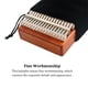thumbnail image 5 of Kalimba de 17 teclas Naiovety para niños y adultos madera regalo cumpleaños Accesorios, 5 of 6