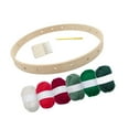 thumbnail image 3 of Abbracc Small Loom Set Craft Board Round Handwoven Material Pack for Kindergarten Adults Set A, 3 of 9