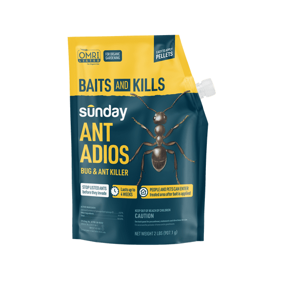 Sunday Ant Adios Insect & Ant Killer, 2lb Bag, 4000 sq ft