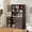 All Dark Brown, variant on 67.7" Kitchen Pantry Cabinet with Microwave Shelf,Asofer Farmhouse Coffee Bar Cabinet with Versatile Storage & Door Shelves & Adjustable Shelves for Dining Room,All White