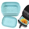 thumbnail image 2 of Clearance! Fryer Silicone Liners Fryer Accessories Square Non Stick Silicone Reusable Replacement For Fryer, 2 of 9
