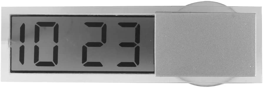 Mini Digital Clock LCD Display w/ Suction Cup For Car Dashboard Windshield Hot 