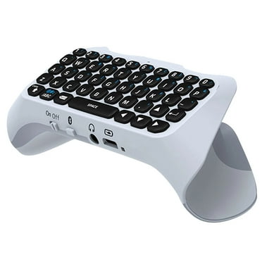 Wireless Keyboard For Ps5 Controller, Bluetooth 3.0 Mini Chatpad Message Game Keyboard With Built-In Speaker And 3.5mm Audio Jack For Messaging And Gaming Live Chat, For Playstation 5