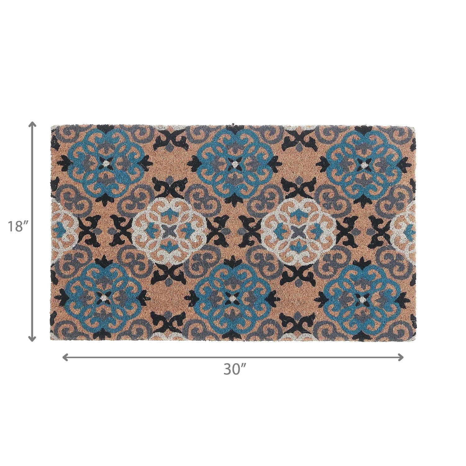 Coir Door Mat Serenity Pattern