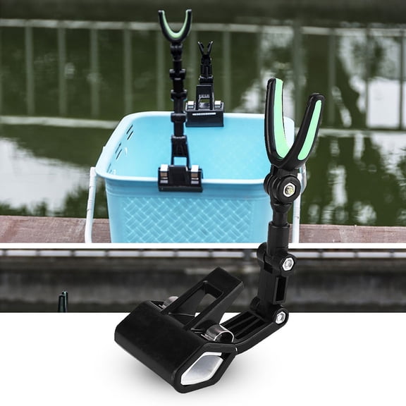 Tebru Fosa Sturdy Adjustable  Clamp On Boat Mount Fishing Rod Holder