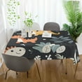 thumbnail image 3 of Yayeee Tablecloths 60" x 108" Rectangle Wrinkle Resistant Party Table Cover, Orange Dinosaur, 3 of 8
