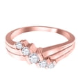thumbnail image 3 of Aonejewelry 0.25 Ct. Ttw Diamond Channel Set Ring In 10K Rose Gold, 3 of 4