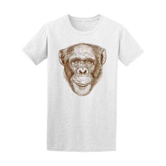 Realistic Bald Monkey Head Tee Men's -Image by Shutterstock