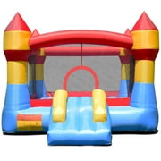 Gymax Inflatable Bounce House Castle Jumper Moonwalk Playhouse Slide Without Blower