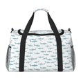 thumbnail image 1 of Disketp Cute Shark Bolsa de Viaje Tipo Duffle, Bolso de Mano para Fin de Semana para Mujer, Bolsa de Gimnasio Ligera para Hombre, Esencial para Viajes, 1 of 7