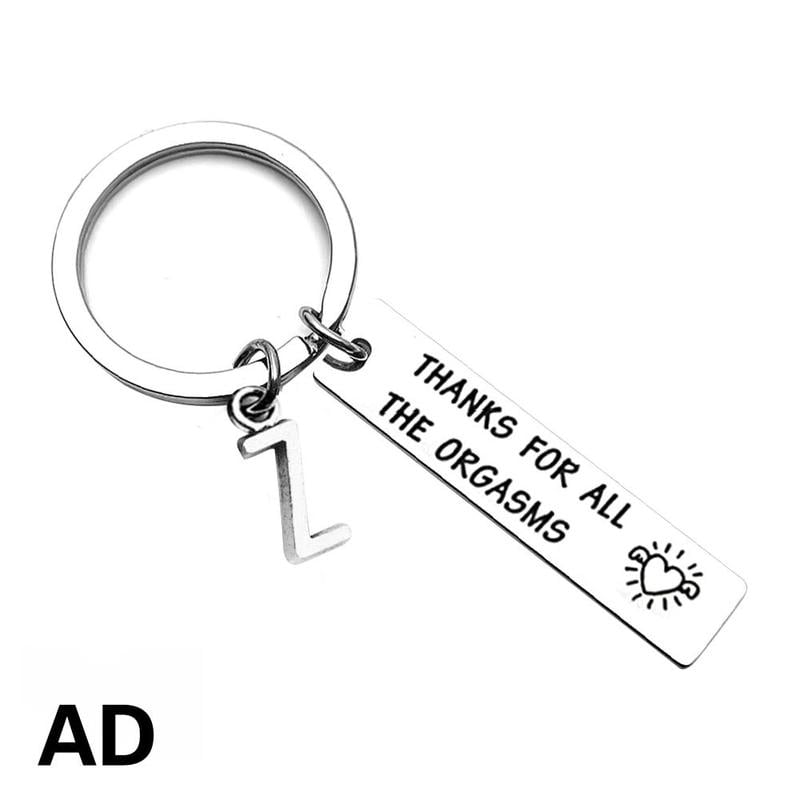 Couple Key Chain For Boyfriend/Husband Thanks for All The Orgasms I Love You 