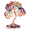 Colorful gravel, variant on Artistic Crystal Money Tree Tree for Inviting Prosperities for Living Space Natural Crystals Color Option