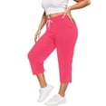 thumbnail image 2 of Women Casual Pants Plus Size Casual Pants With Pockets Soft Stretchy Yoga Trousers For Comfortable Athletic Wear And Everyday, 2 of 8